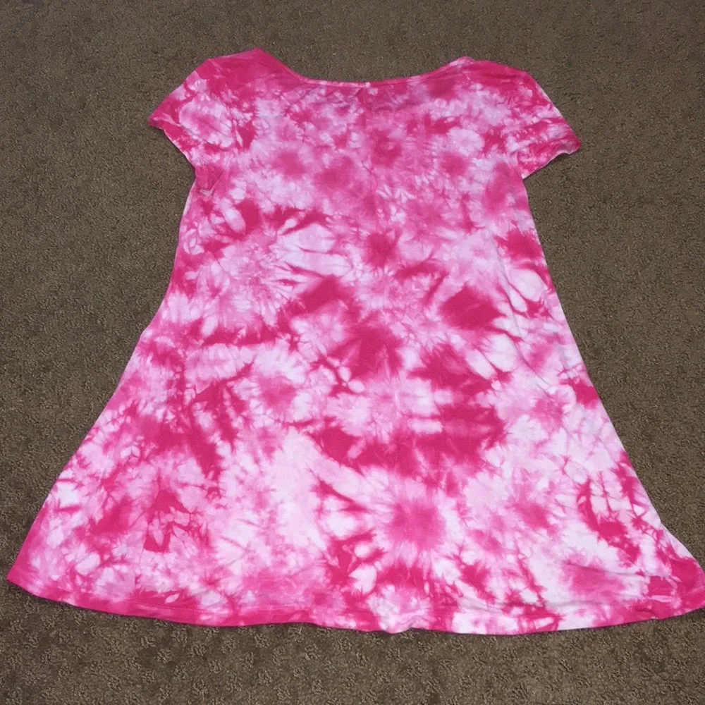 Justice short sleeve tie dye style size 12 Girls EUC